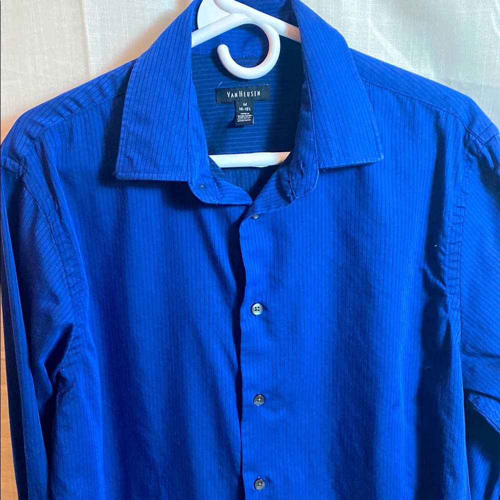 Van Heusen Blue with Pin Stripe Shirt